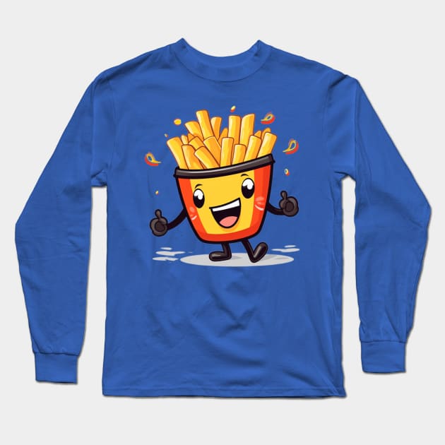 Cute French Fries T-Shirt Long Sleeve T-Shirt by nonagobich